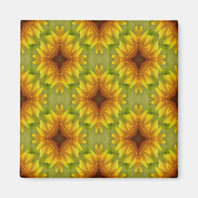 Delighted Sunflowers... Magnet (Front)