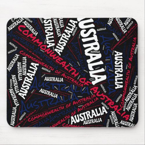Delightful Australia Flag Colors Patriotic Mouse Pad