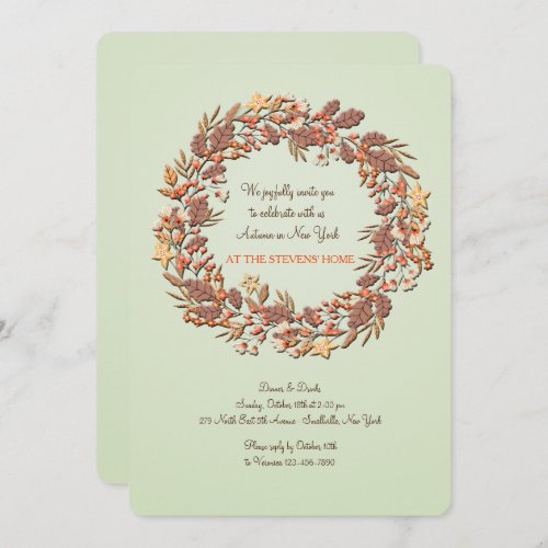 Delightful Autumn Invitation