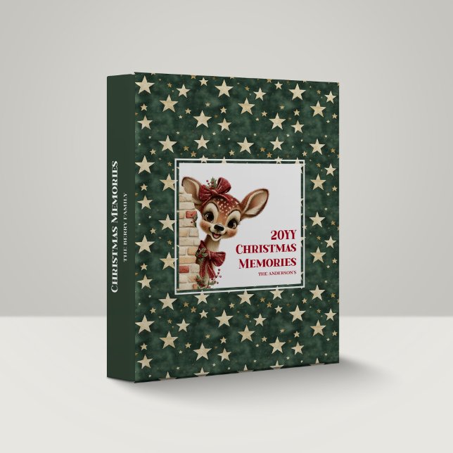 Delightful Baby Fawn Christmas Photo Album 3 Ring Binder (Delightful Baby Fawn Christmas Photo Album)