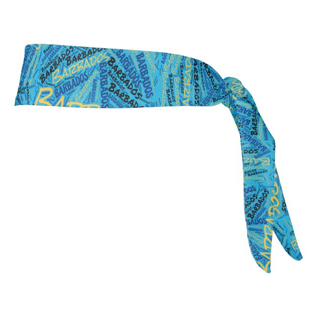Delightful Barbados Patriotic Tie Headband (Rotate 90)