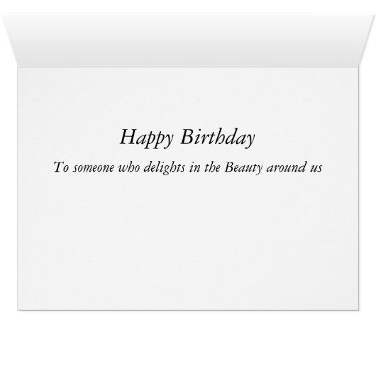 Delightful Butterfly Greeting Card (Inside Horizontal (Bottom))