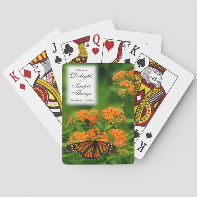 Delightful Butterfly Poker Cards (Back)