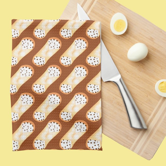 Delightful Cannoli Dessert Kitchen Towel (Creator Uploaded)