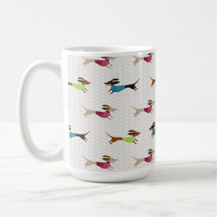 Delightful Dachshund Pattern Coffee Mug