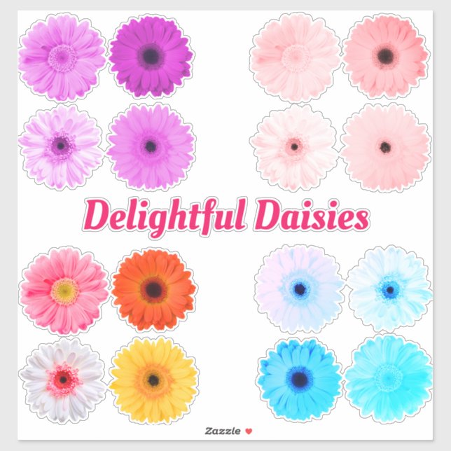 Delightful Daisies Vinyl Decals (Sheet)