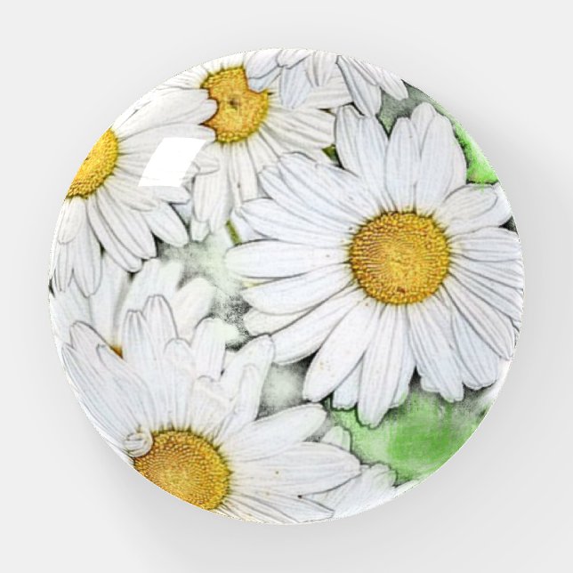 Delightful daisy paperweight (Front)