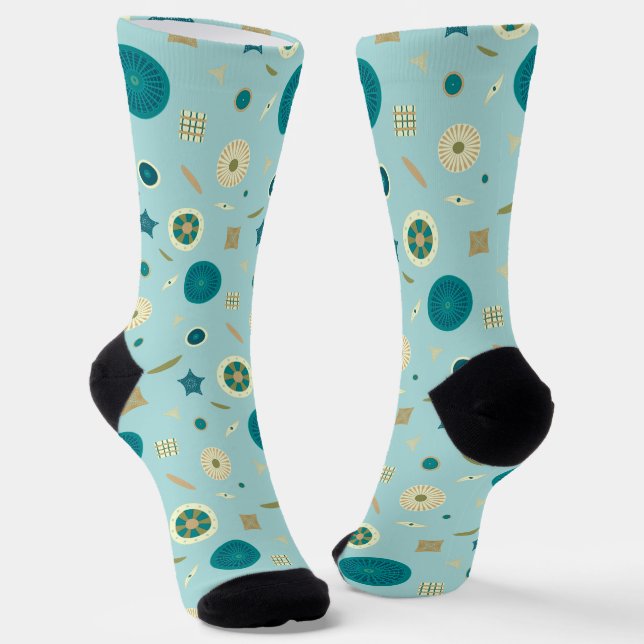 Delightful Diatoms Socks (Angled)