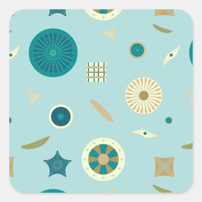 Delightful Diatoms Sticker (Front)
