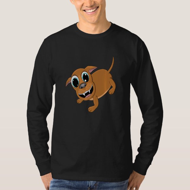 Delightful Doggo Cute Adorable Fun Puppy Dog Graph T-Shirt (Front)