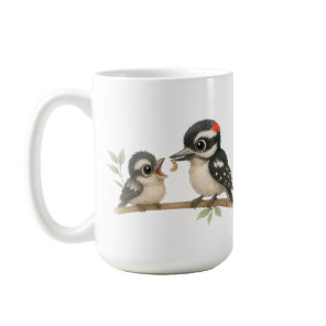 Delightful Downy Woodpecker Coffee Mug