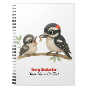 Delightful Downy Woodpecker Notebook