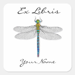 Delightful Dragonfly Ex Libris Bookplates Labels
