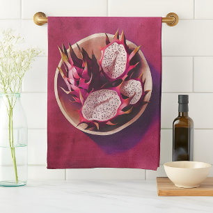 Delightful Dragonfruit Kitchen Towel