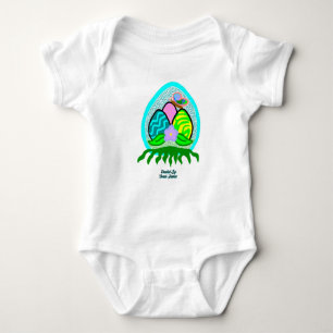 Delightful Easter Eggs Baby Jersey Bodysuit