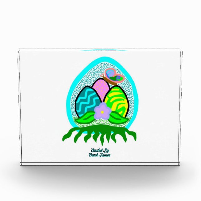 Delightful Easter Eggs Horizontal Photo Block (Front)