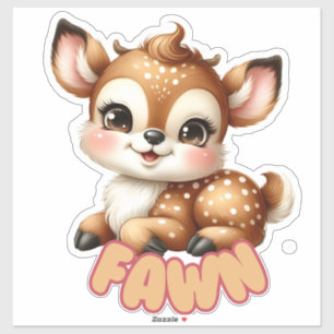 Delightful Fawn - Nursery  Sticker
