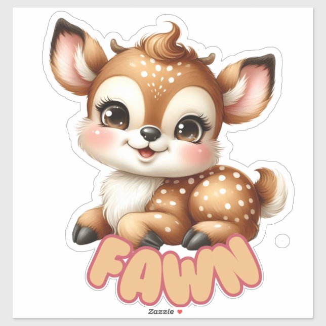 Delightful Fawn - Nursery  Sticker (Sheet)