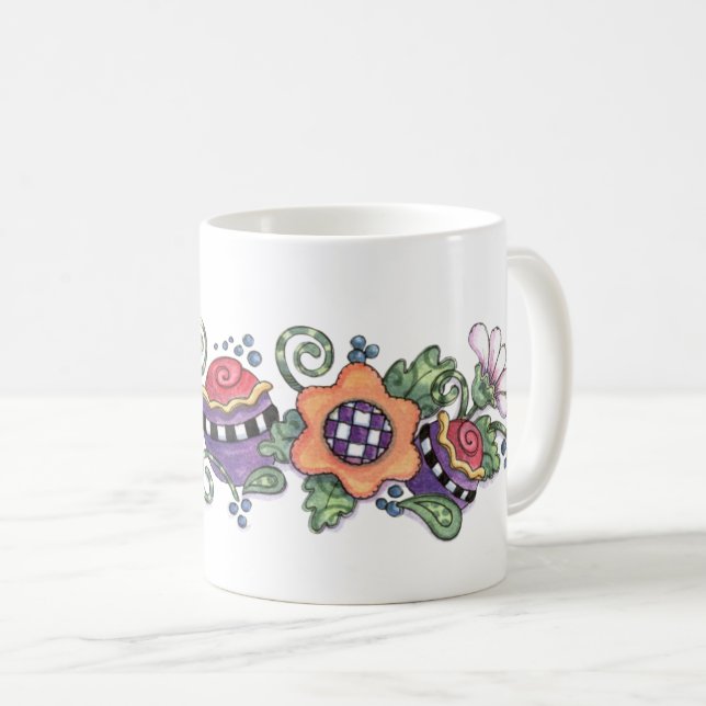 Delightful Flowers Coffee Mug (Front Right)