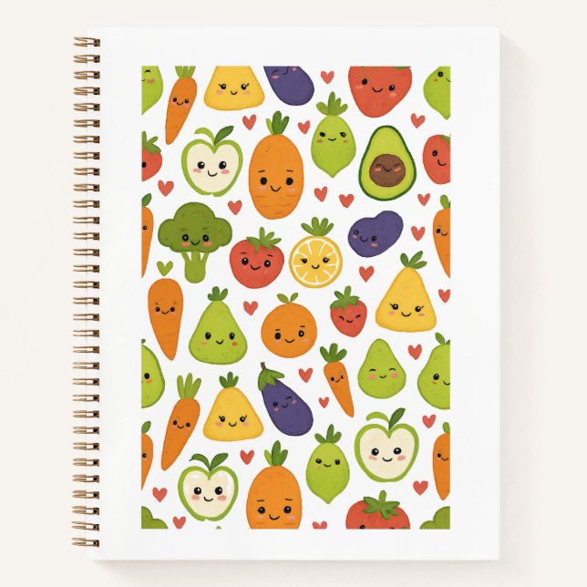 Delightful Fruits and Veggies Notebook (Front)