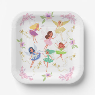 Delightful Garden Fairies Paper Plate