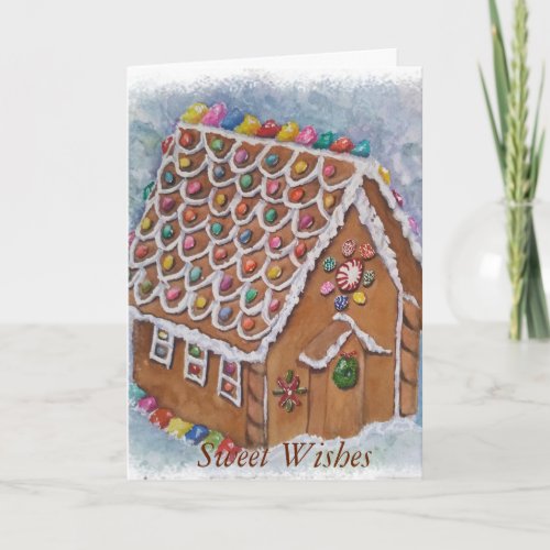 Delightful Gingerbread Christmas Holiday Card