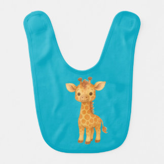"Delightful Giraffe" Baby Bib