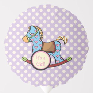 Delightful Hearts Rocking Horse Shower Balloon