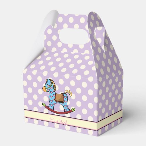 Delightful Hearts Rocking Horse Shower Favor Box