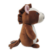Delightful High-Quality Brown Horse 6" Plushie (Side)
