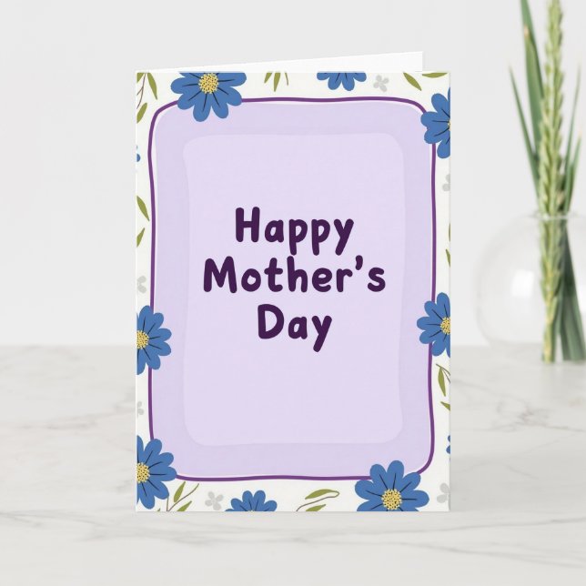 Delightful Mothers Day Art Card (Front)