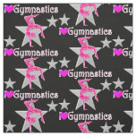 DELIGHTFUL PINK AND BLACK GYMNASTICS FABRIC