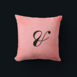 Delightful Pink Parchment Mr. and Mrs. Throw Pillow<br><div class="desc">Decorate your home with these very pleasant pink parchment "Mr. and Mrs." pillows.  Featuring a very decorative pink parchment design and "&" written in black custom ink this pillow can be yours today!</div>