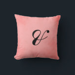 Delightful Pink Parchment Mr. and Mrs. Throw Pillow<br><div class="desc">Decorate your home with these very pleasant pink parchment "Mr. and Mrs." pillows.  Featuring a very decorative pink parchment design and "&" written in black custom ink this pillow can be yours today!</div>