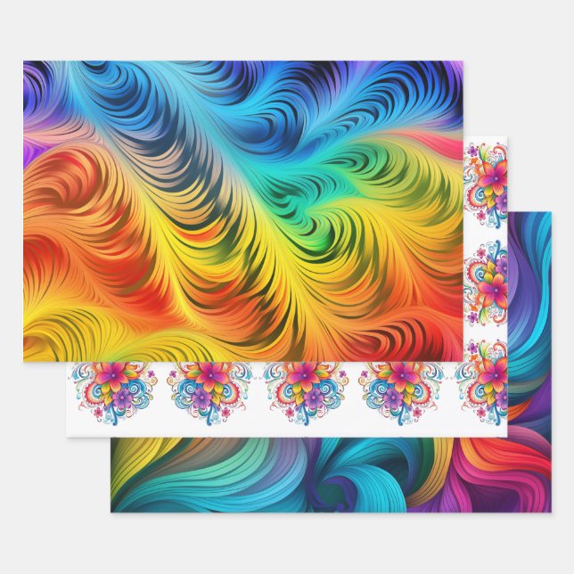 Delightful Rainbow Pride Wrapping Sheets (Set)