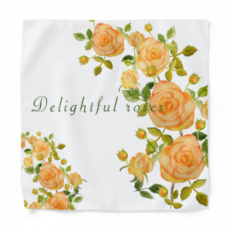 Delightful roses T-Shirt Cushion Trivet Paper Bandana