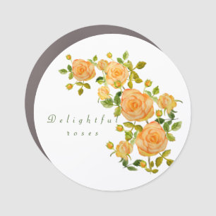 Delightful roses T-Shirt Cushion Trivet Paper Coas Car Magnet