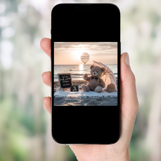 Delightful simple  digital pregnancy announcement  (Front Digital)