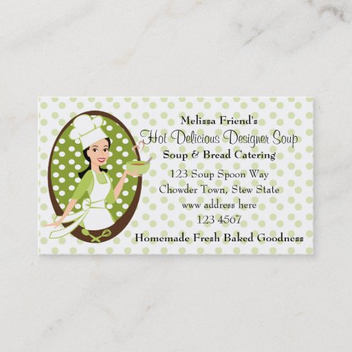 Customizable Delightful Soup Business Cards