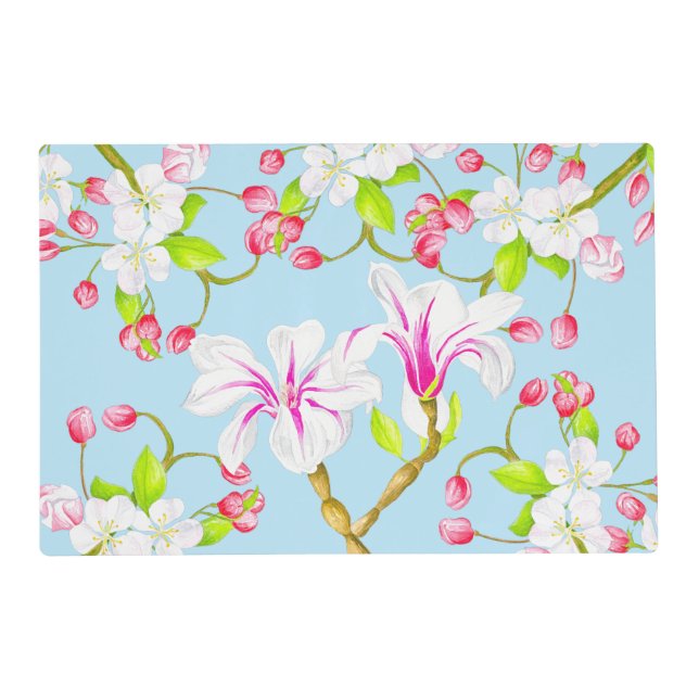 Delightful Spring on a Laminated Placemat (M,C) (Front)