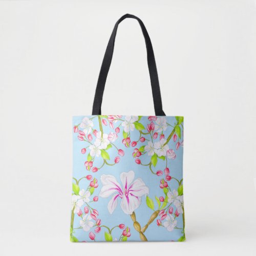 Delightful Spring on an All_Over_Print Tote MC