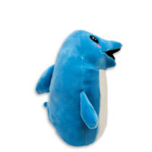 Delightful Squishy Blue Dolphin 6" Plushie (Side)