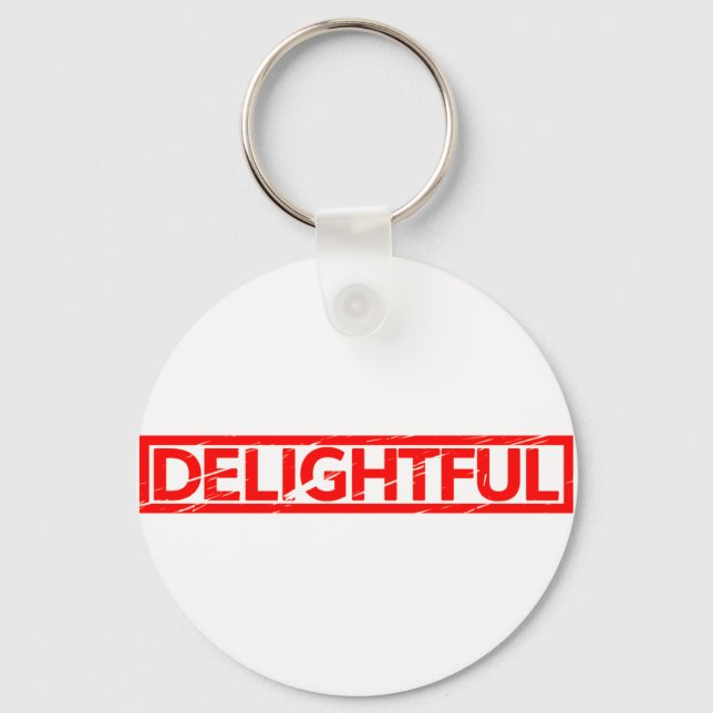 Delightful Stamp Keychain (Front)