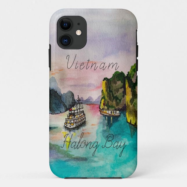 Delightful sunset in Halong Bay Vietnam Case-Mate Case-Mate iPhone Case (Back)
