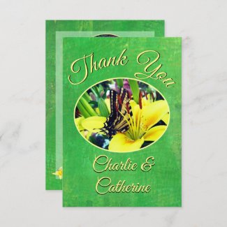 Delightful Swallowtail Butterfly Thank You