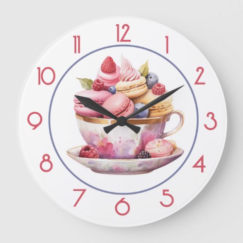 Delightful Sweets Large Clock