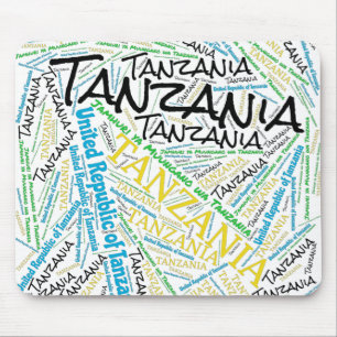 Delightful Tanzania Flag Colors Patriotic Mouse Pad