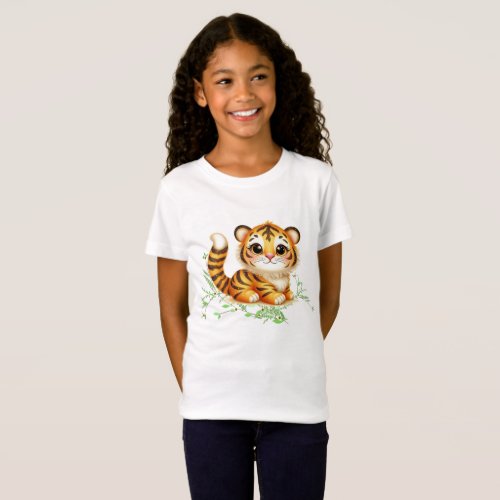 Delightful Trina the Tiger in Vines T_Shirt