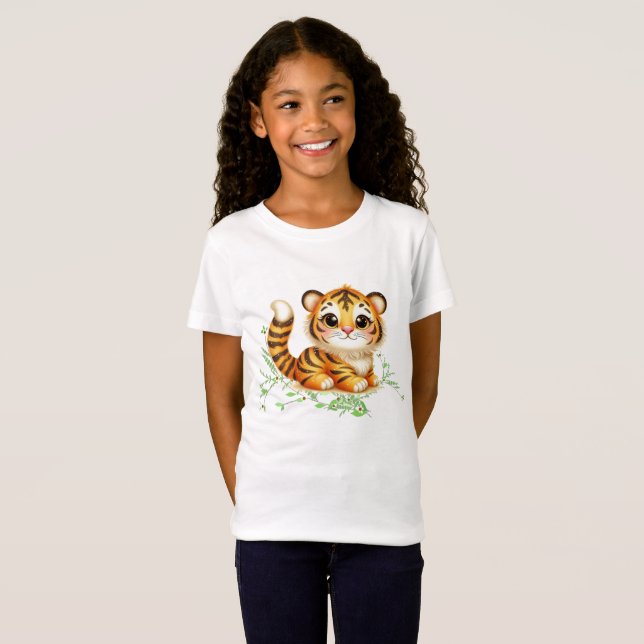 Delightful Trina the Tiger in Vines T-Shirt (Front Full)