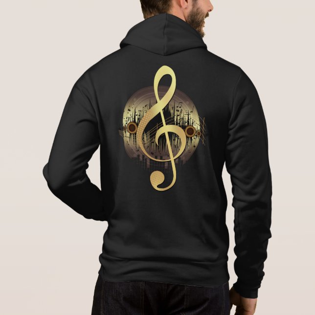 Delightful Tune - Gold Hoodie (Back)